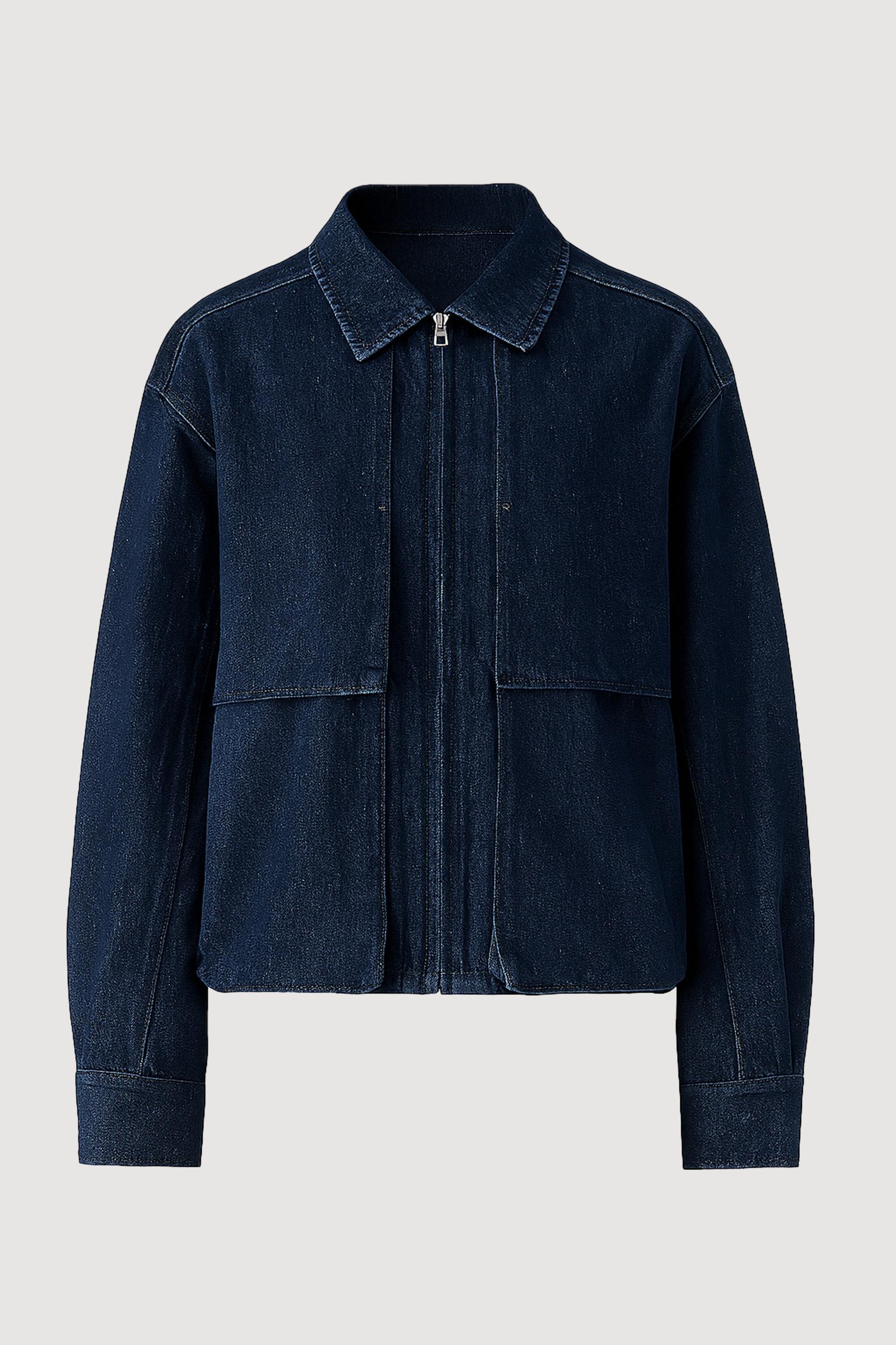Cooper Denim Bomber Jacket Product Image