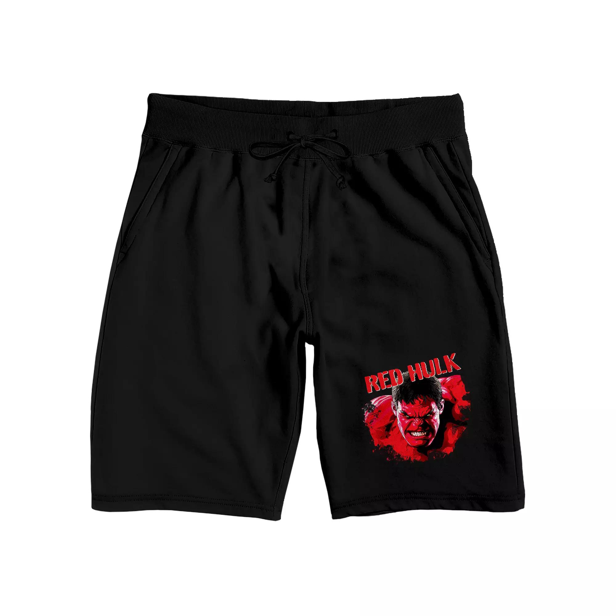 Men's Marvel Captain America New World Red Hulk Pajama Shorts,  Product Image