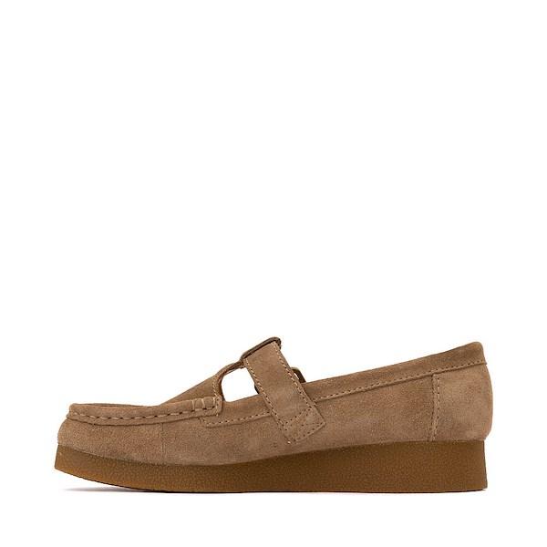 Womens Clarks Wallabee Evo T-Bar Mocassin - Dark Product Image