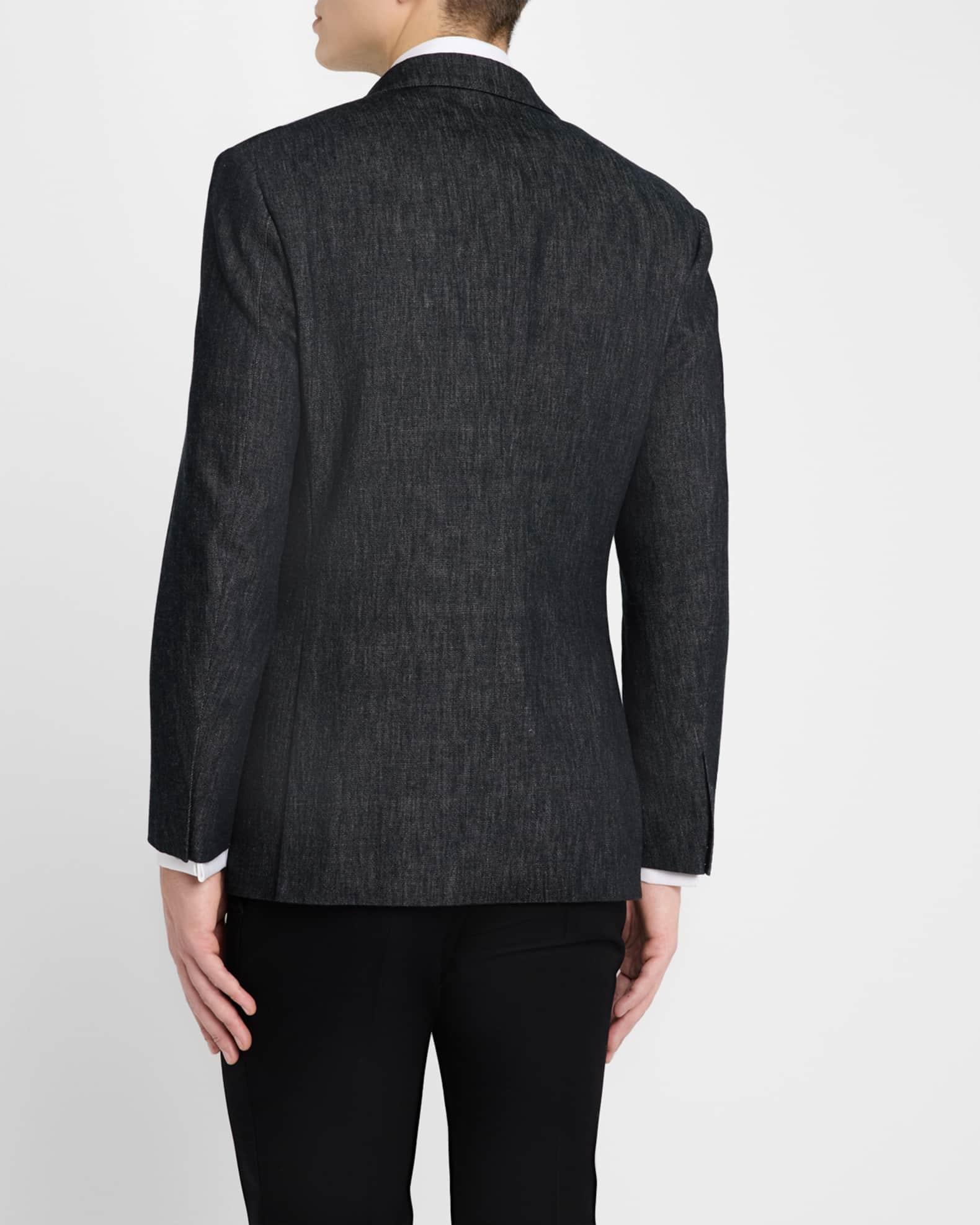 Men's Satin Peak Lapel Double-Breasted Sport Coat Product Image