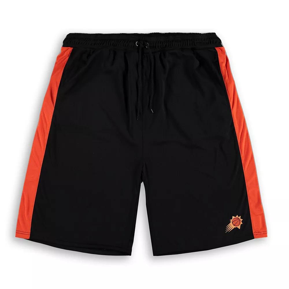 Men's Fanatics Branded Black/Orange Phoenix Suns Big & Tall Performance Shorts, Size: XLT, Phx Black Product Image