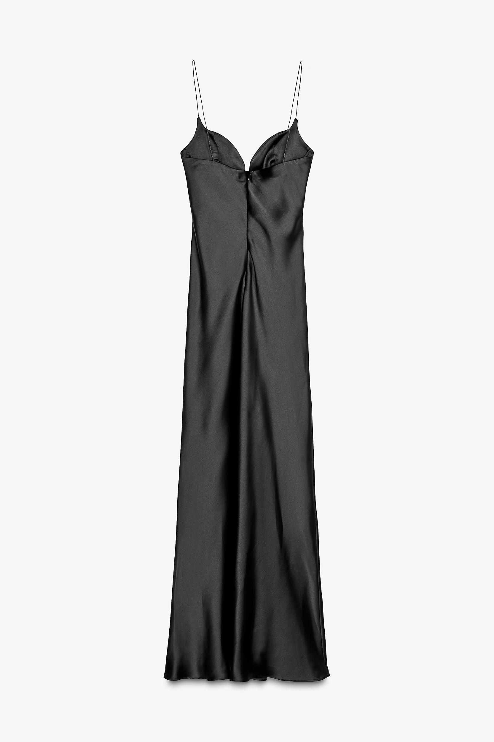 SATIN LONG DRESS Product Image