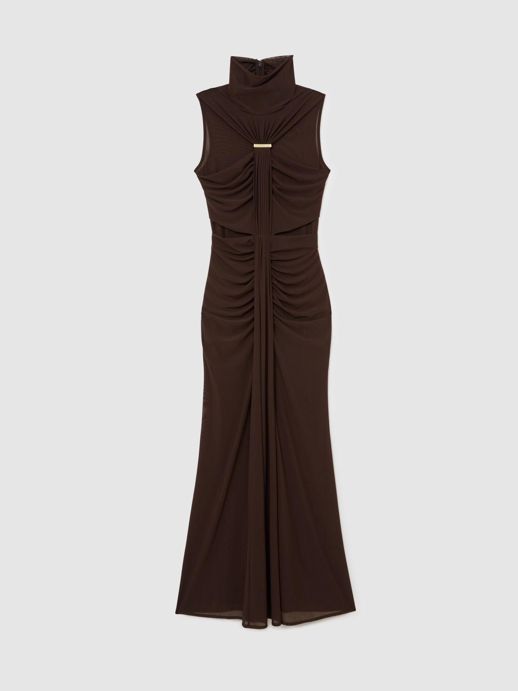 Petite Linen-Blend Textured Wide-Leg Trousers in Neutral Product Image
