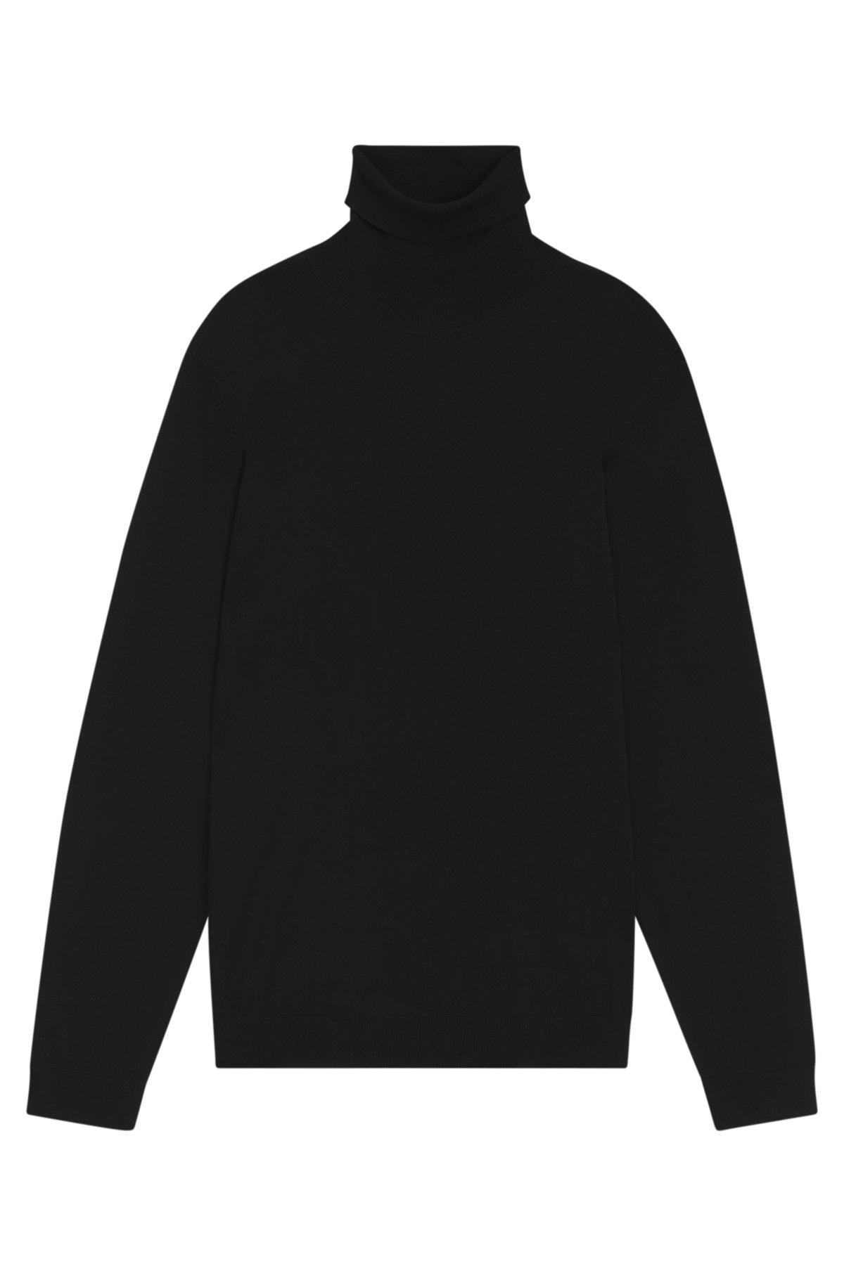 Merino-wool rollneck sweater in a slim fit Product Image