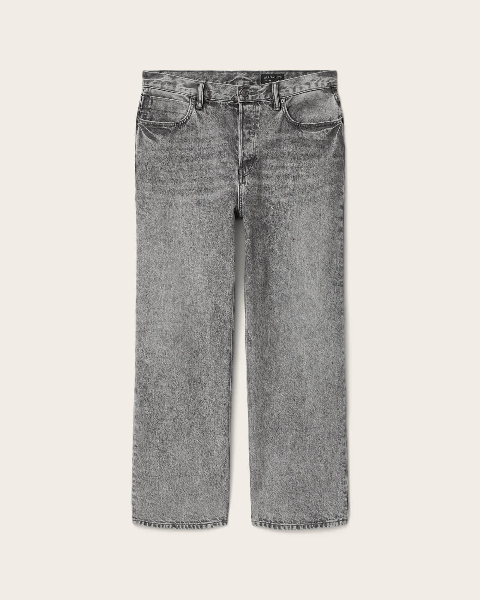 Lenny Wide Leg Denim Jeans Washed Grey | ALLSAINTS US Product Image