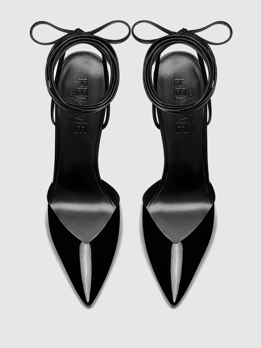 The Luisa Lace Up - Nero Product Image