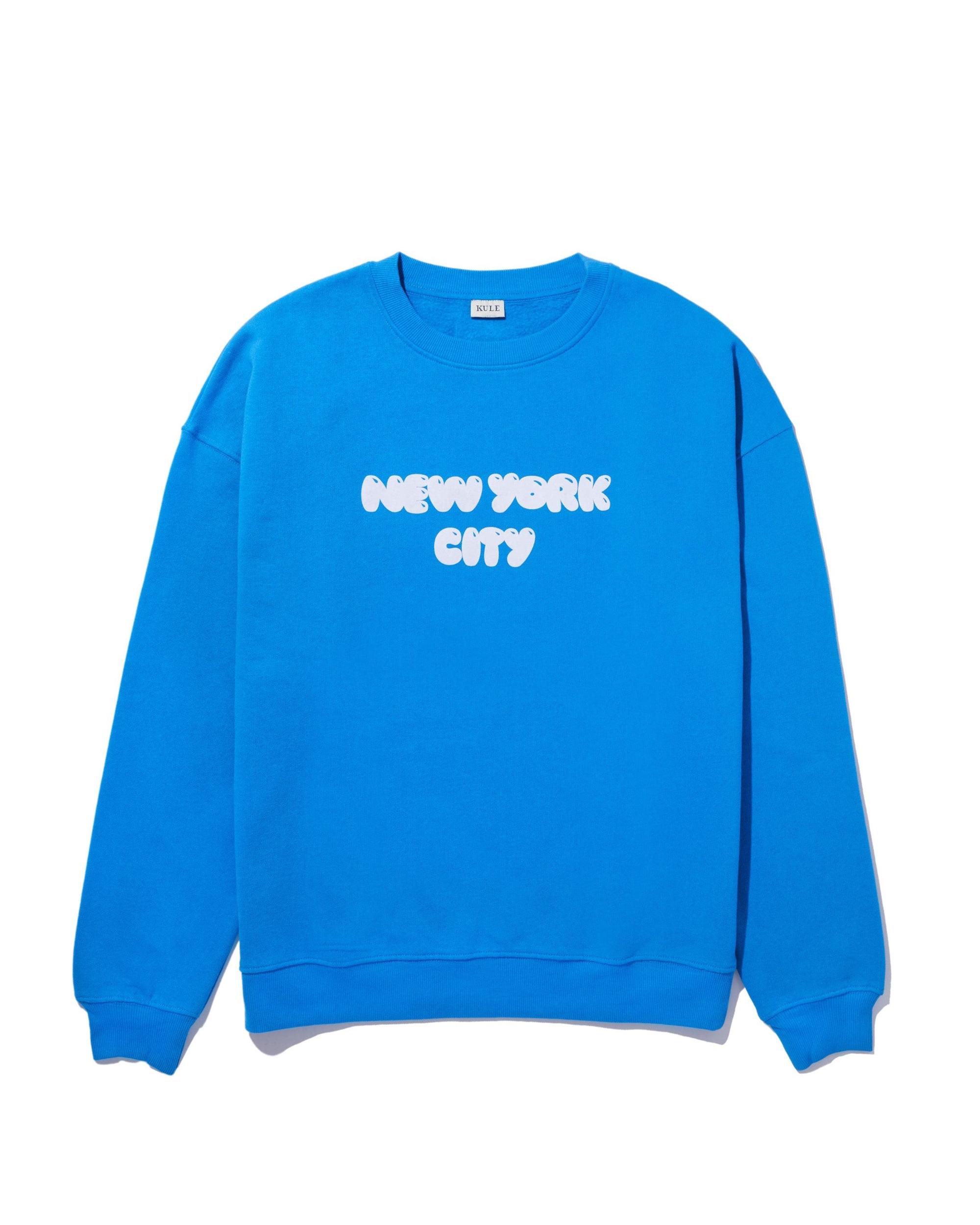 The Oversized New York City Sweatshirt - Royal Blue Female Product Image