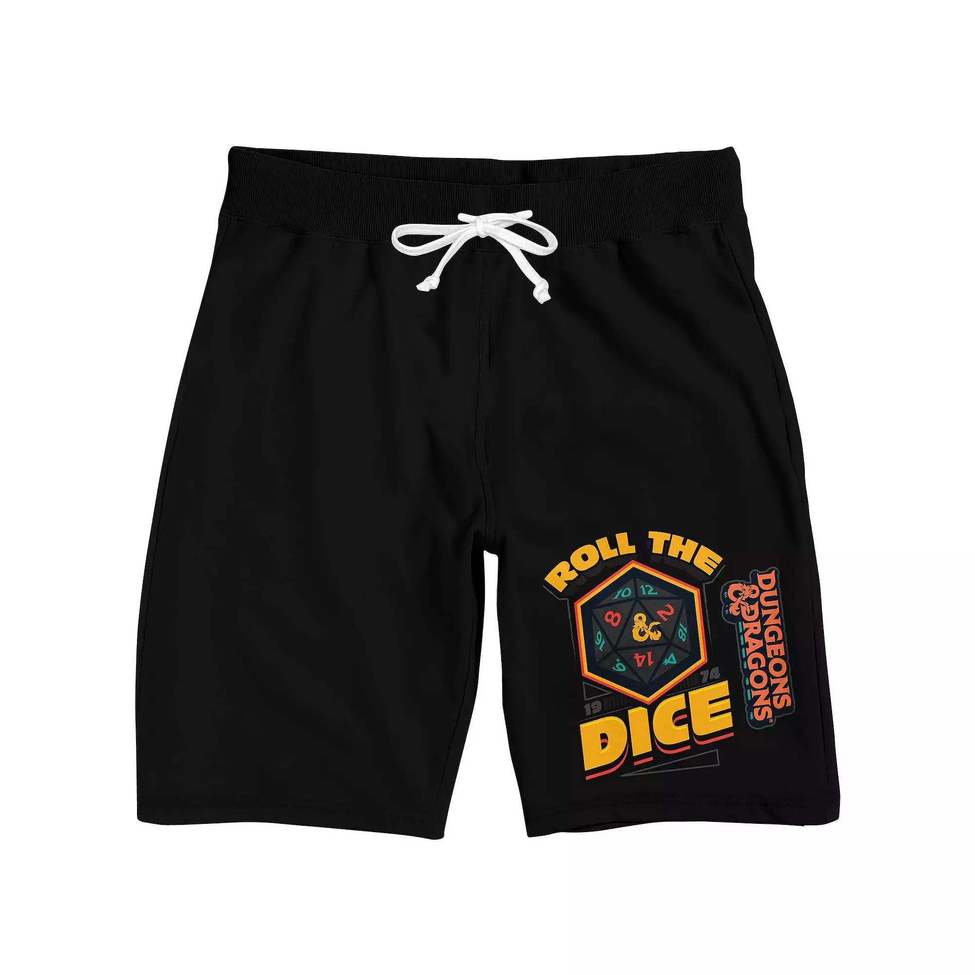 Men's Dungeons & Dragons "Roll the Dice" Pajama Shorts,  Product Image