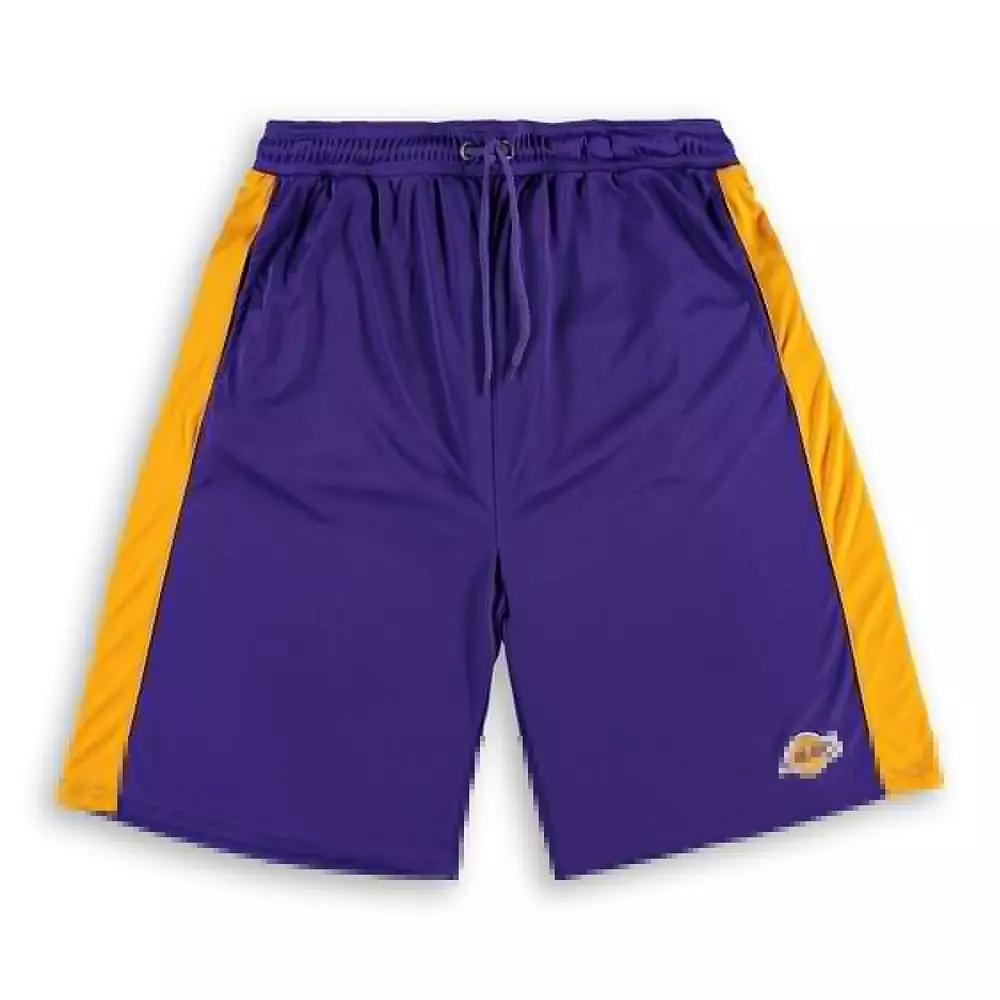 Men's Fanatics Branded Purple/Gold Los Angeles Lakers Big & Tall Performance Shorts, Size: XLT Product Image