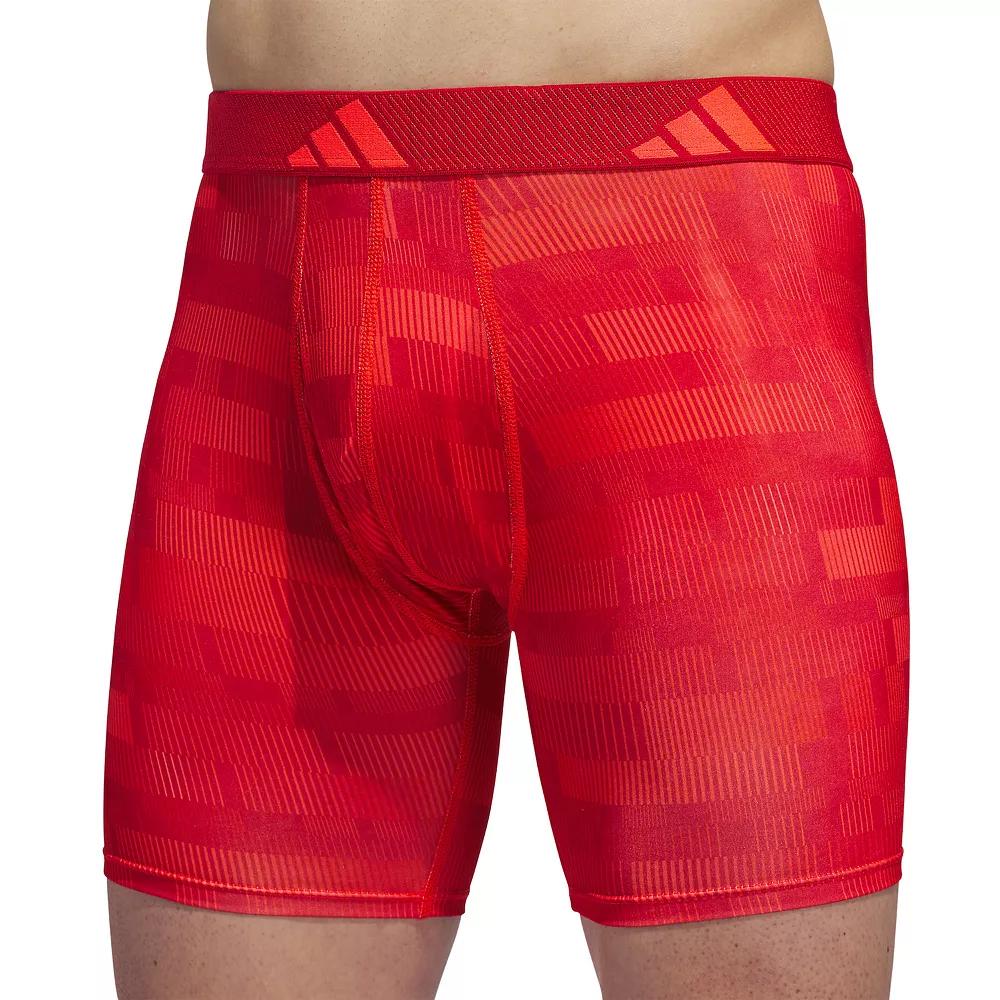 Men's adidas Microfiber Boxer Brief, Size: XL, Haste Solar Red Product Image