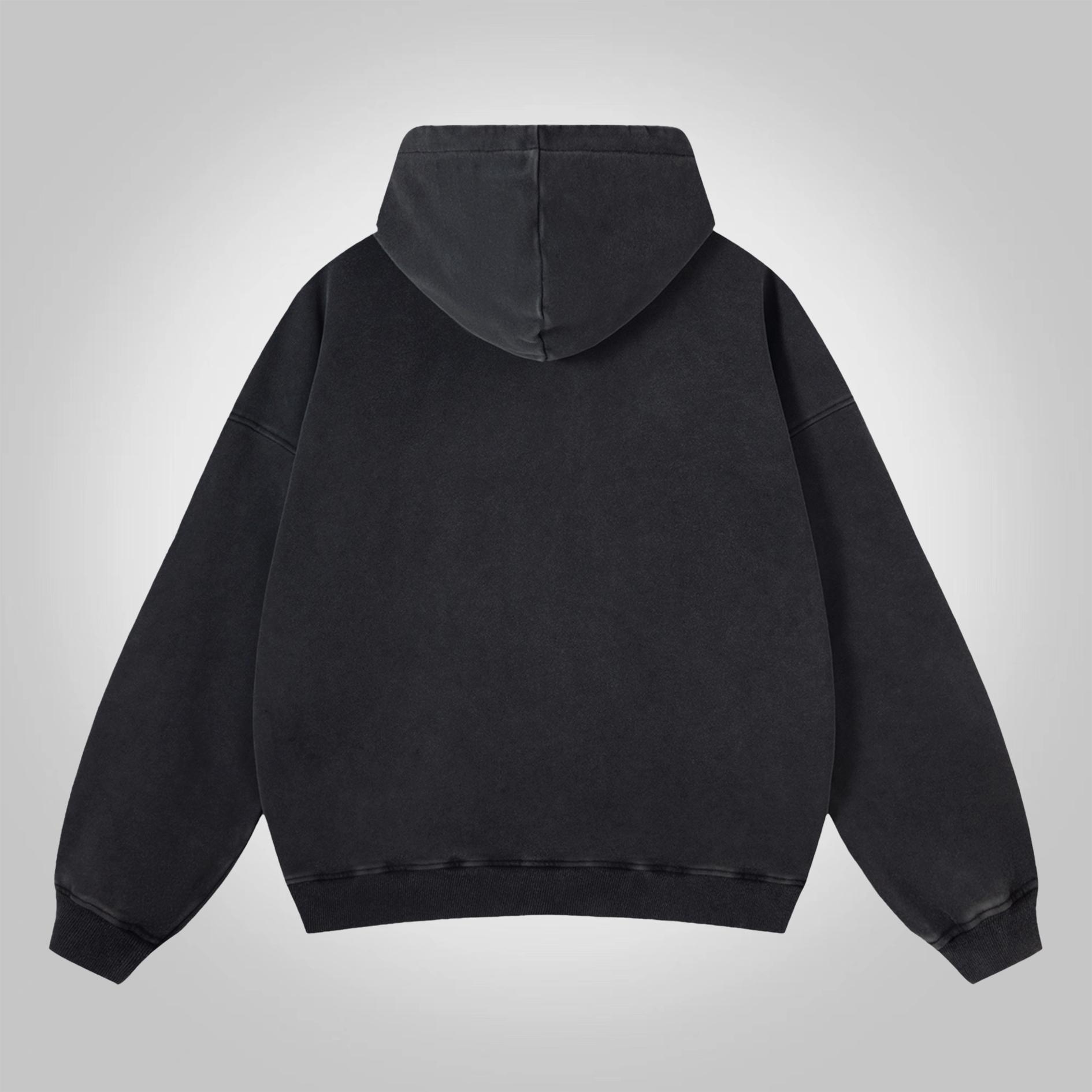 Sopula Til Death Do Us Part Skull Vintage Graphic Pocket Hoodie Product Image