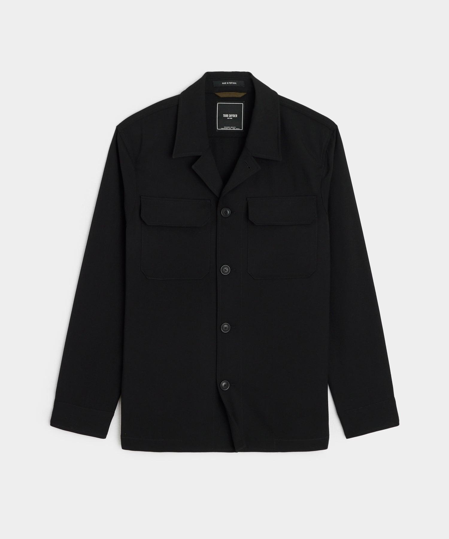 Gabardine Spread Collar Overshirt Product Image