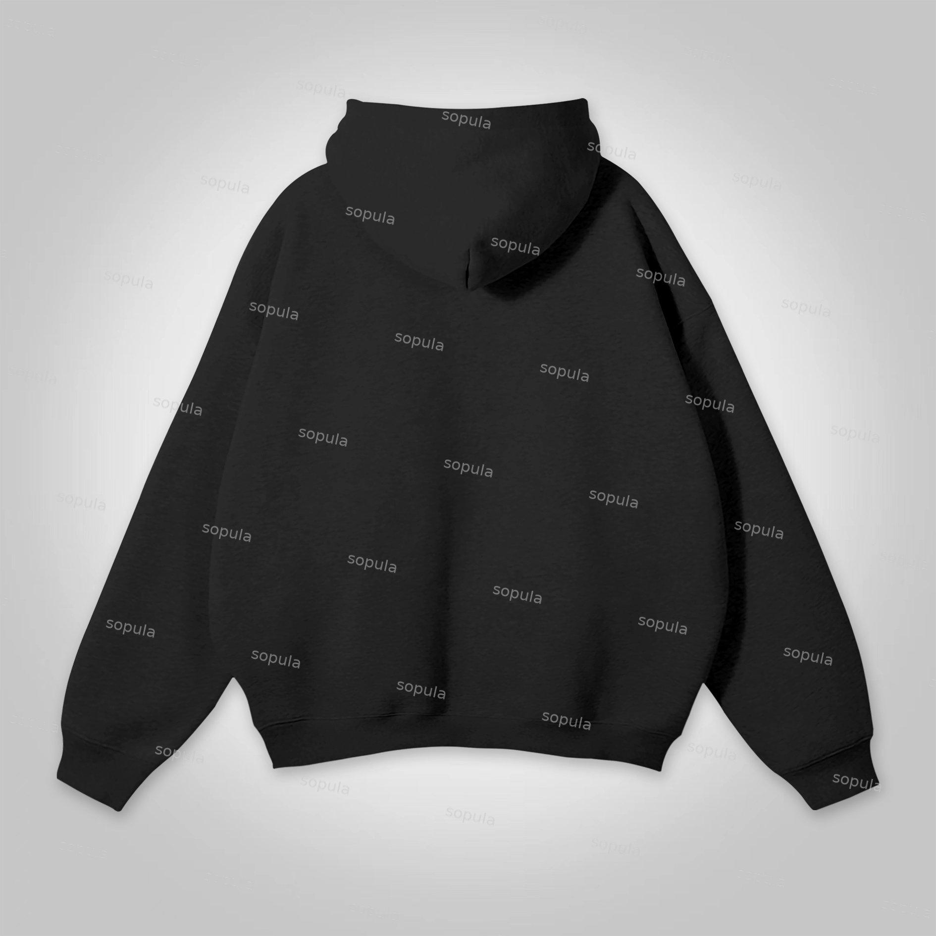 Sopula Vintage Spider Graphics Print Pocketless Hoodie Product Image