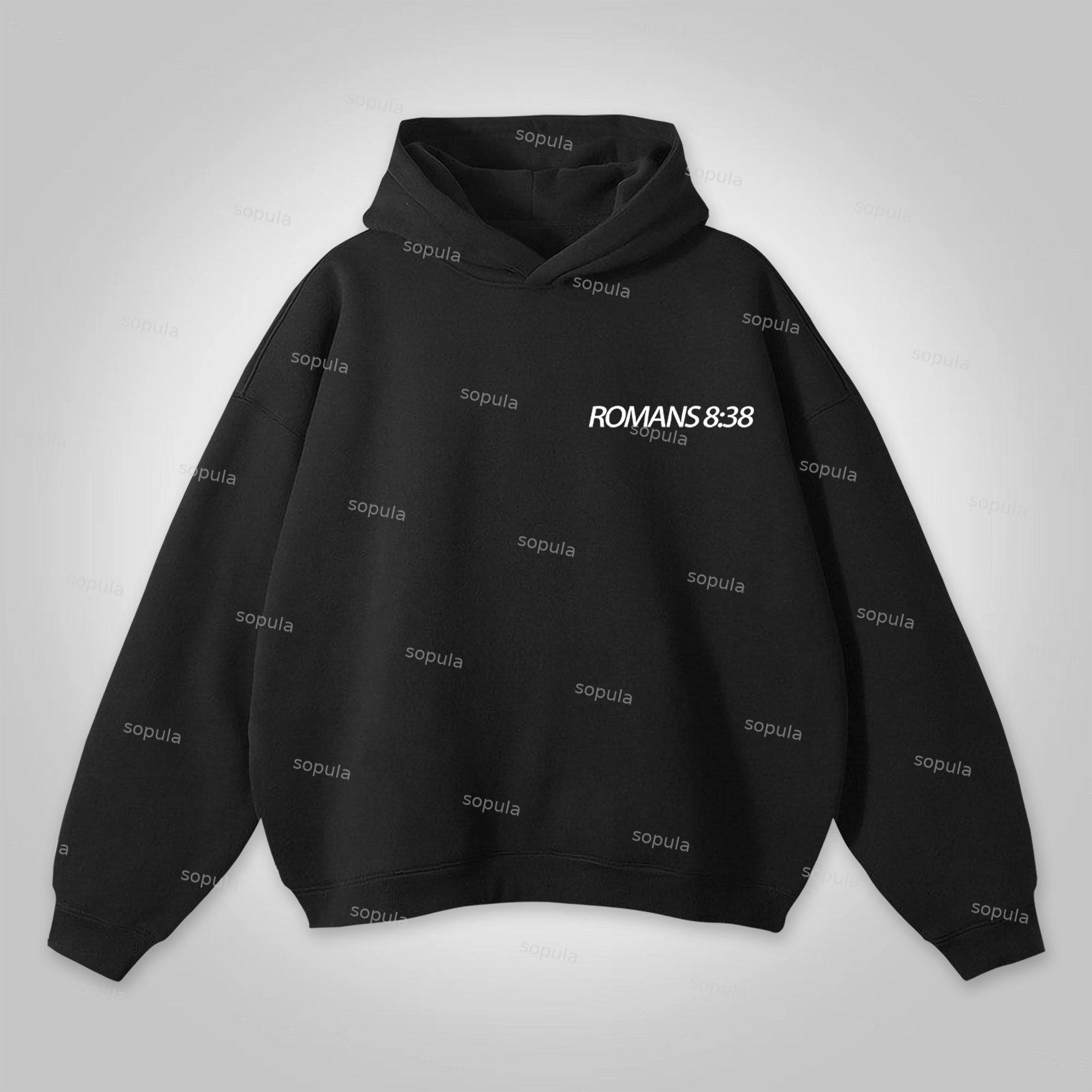 Sopula Romans 8 38 Faith Over Fear Graphic Hoodie Product Image