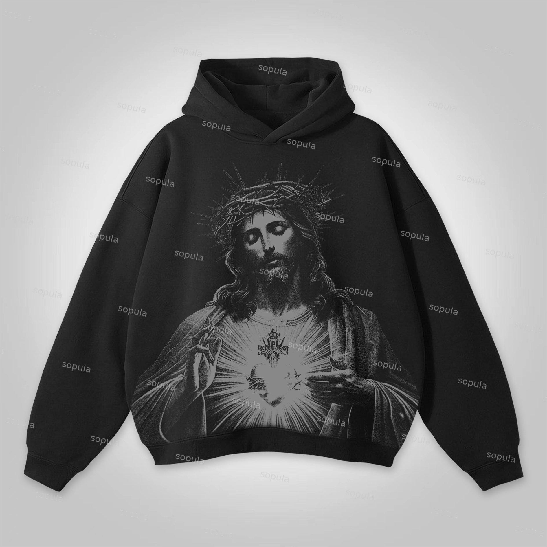 Sopula Visagiste Make Money Graphic Cotton Hoodie Product Image