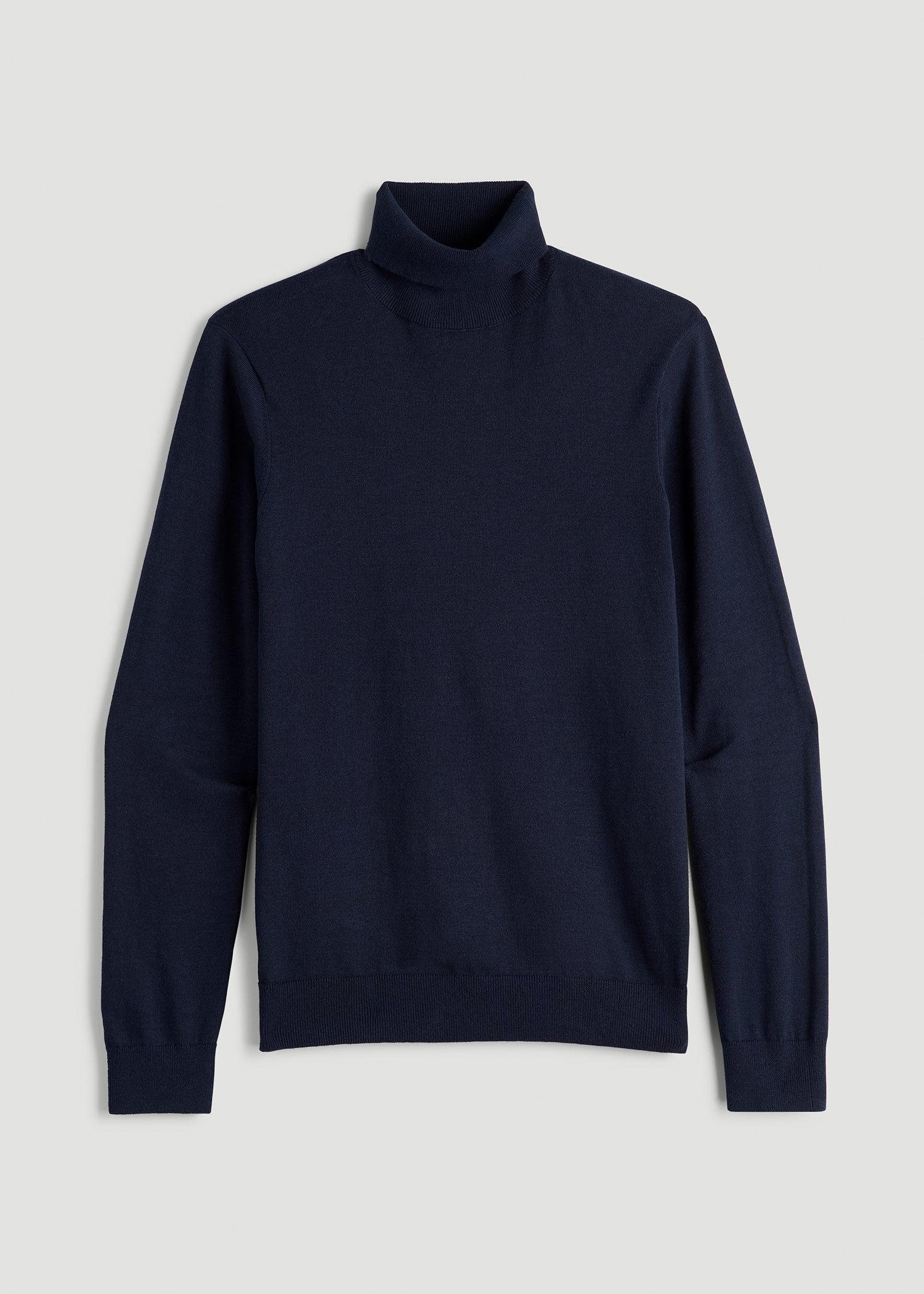 Turtleneck Sweater for Tall Men in Patriot Blue Male Product Image