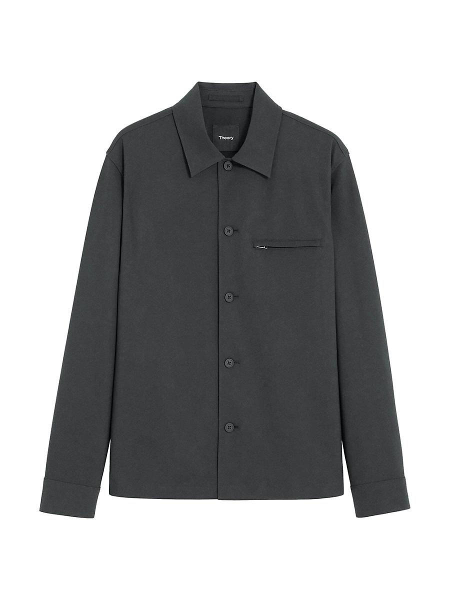 Mens Zip Wool-Blend Overshirt Product Image
