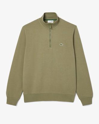 Men's High-Neck Zip-Up Fleece Sweatshirt Product Image