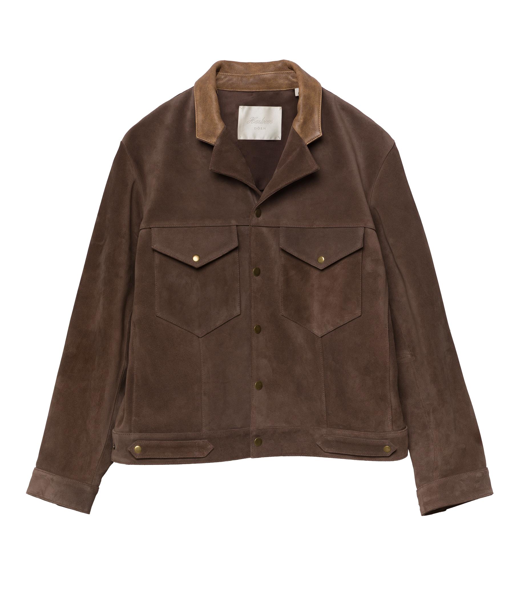 CARSON SUEDE JACKET -- SABLE Product Image