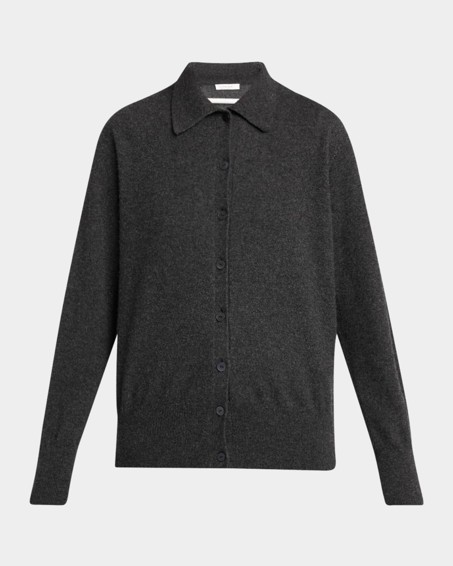 Lillia Cashmere Collared Cardigan Product Image