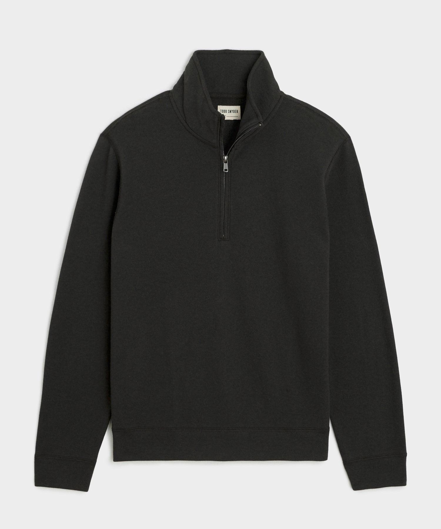 Lightweight Terry Cloth Quarter-Zip Product Image