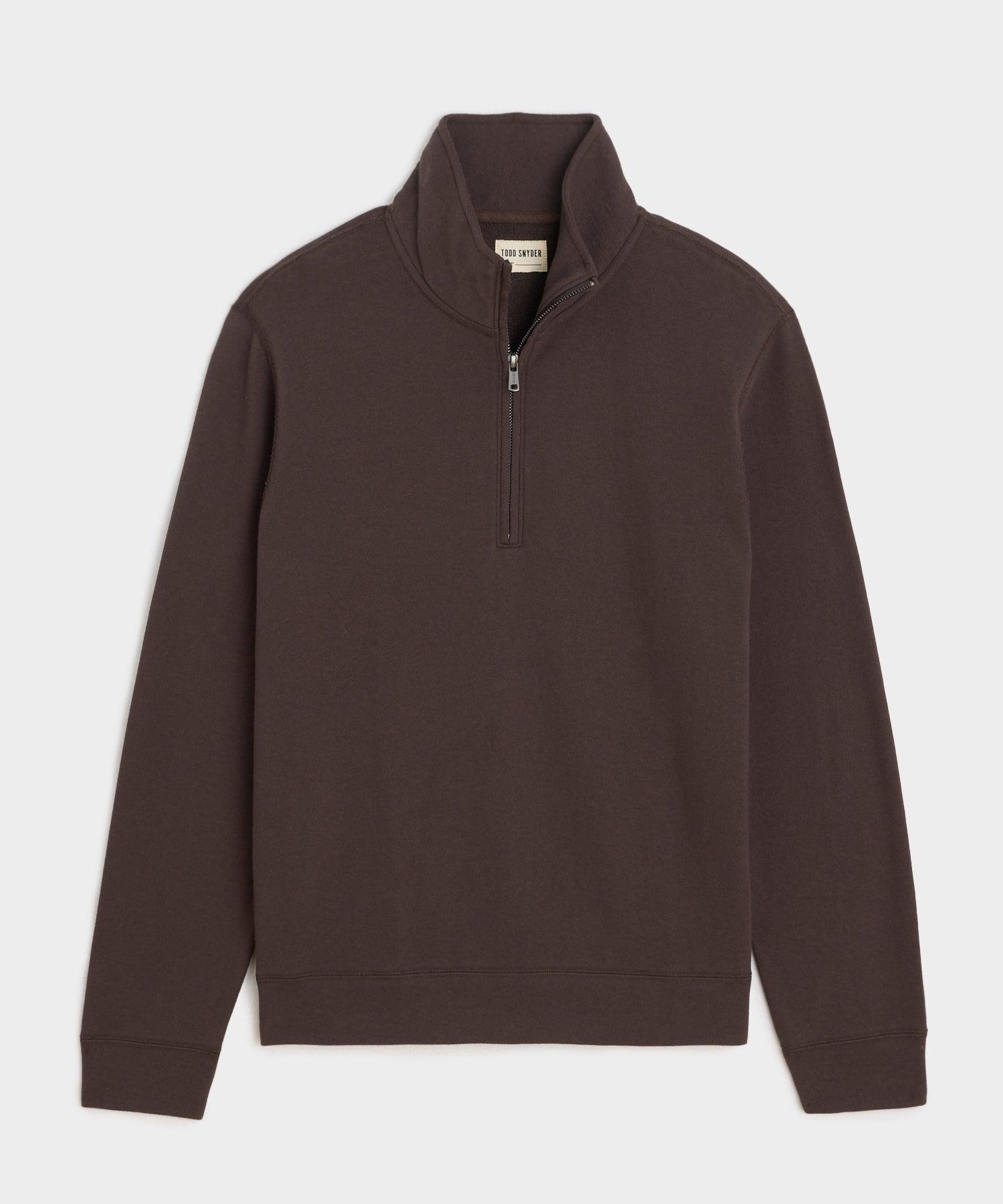 Lightweight Terry Cloth Quarter-Zip Product Image