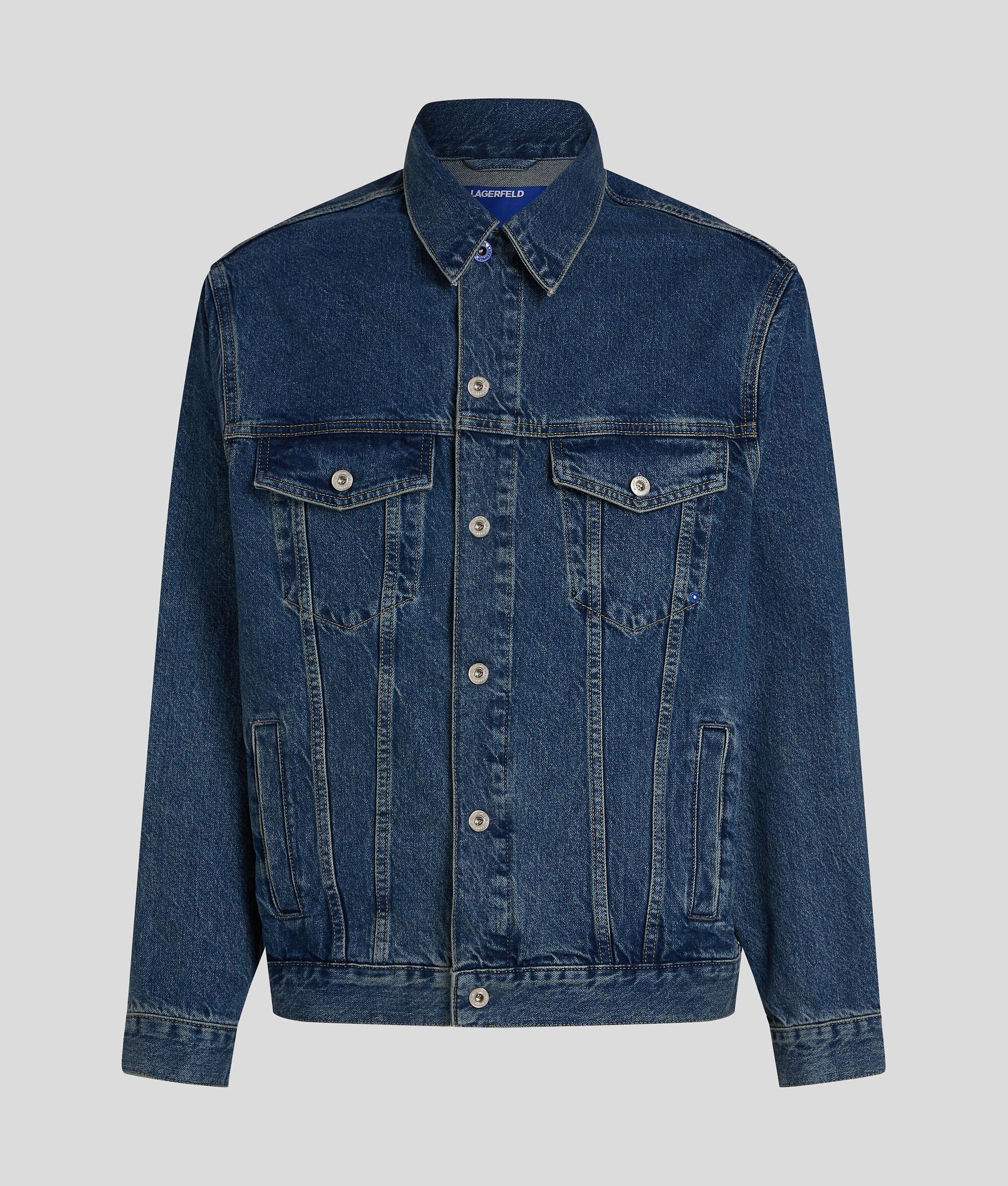 RELAXED-FIT MONOGRAM DENIM JACKET Product Image