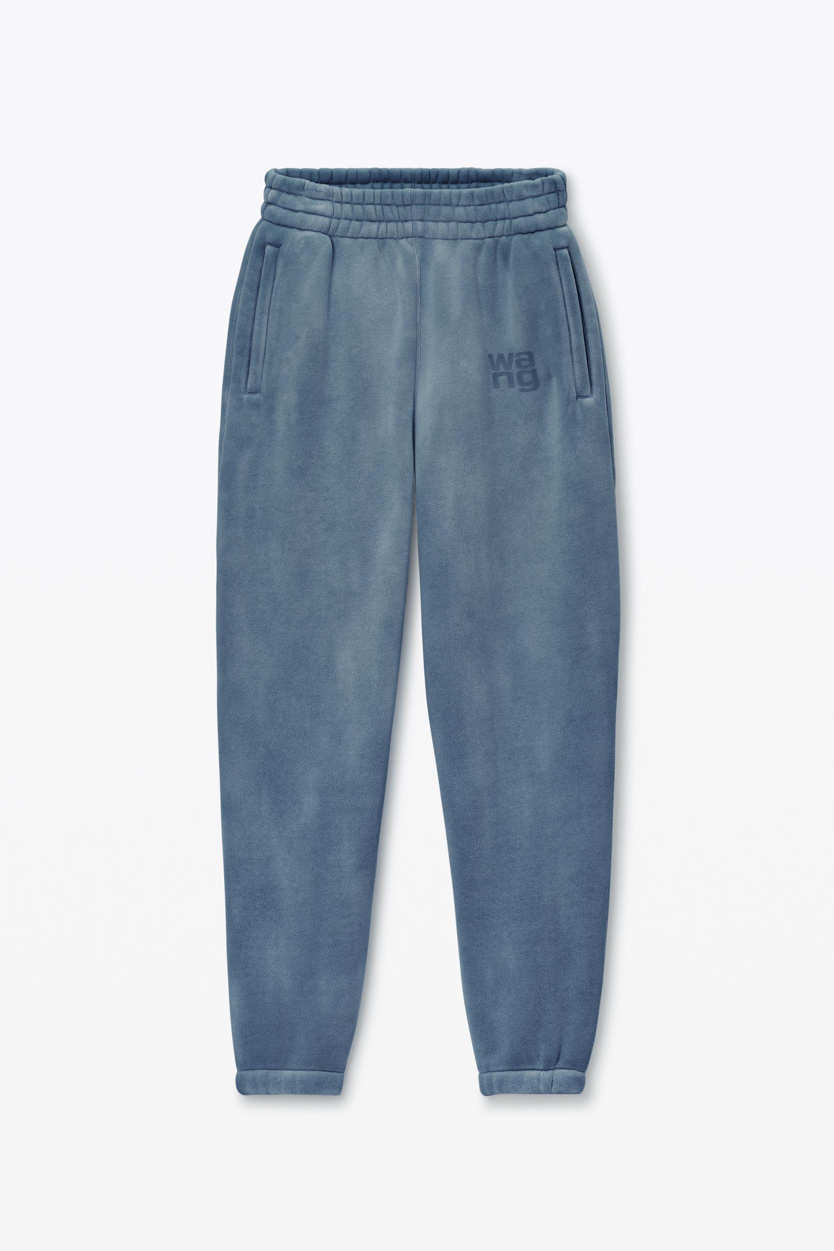 Blue Puff-print Logo Sweatpants Product Image