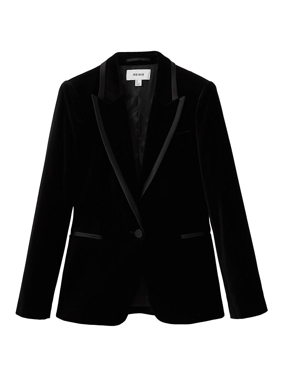 Womens Parisa Velvet Blazer Product Image