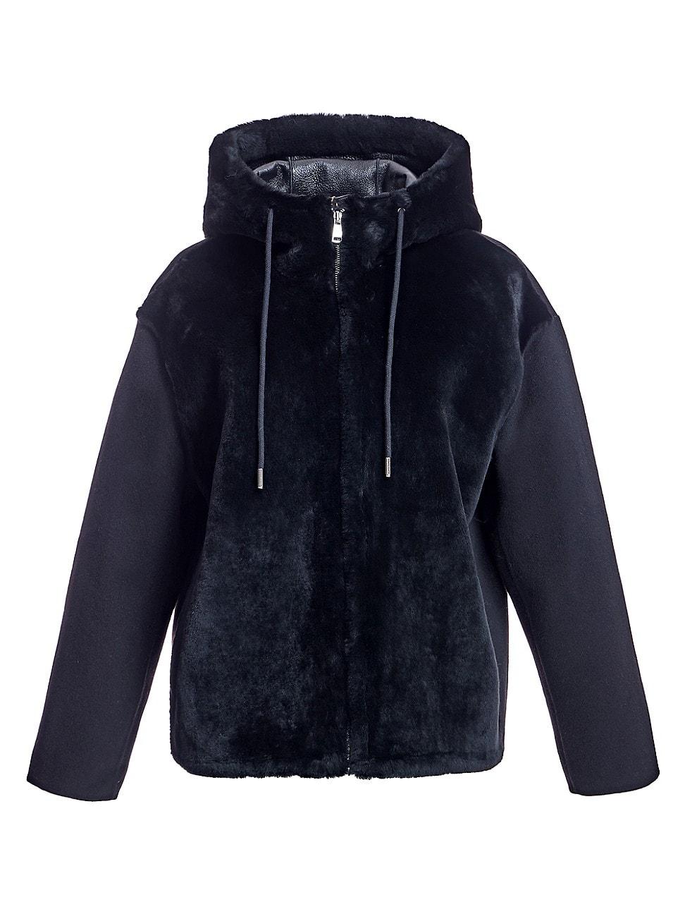 Womens Shearling Lamb and Wool Jacket Product Image