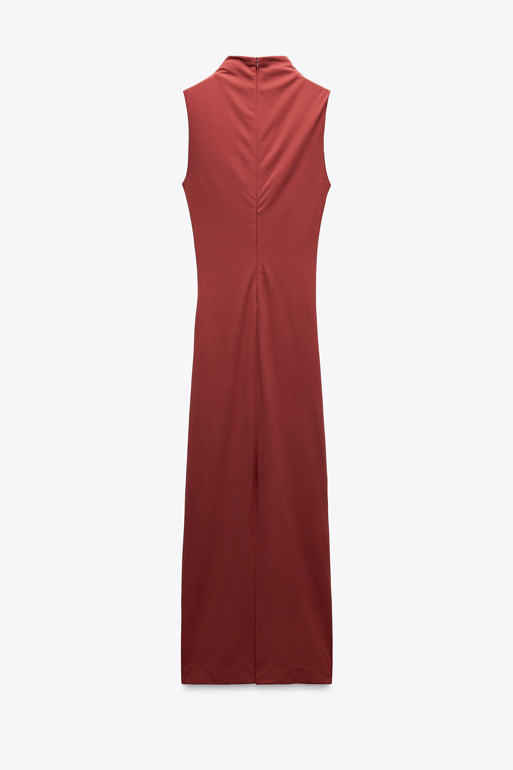 DRAPED MIDI DRESS Product Image