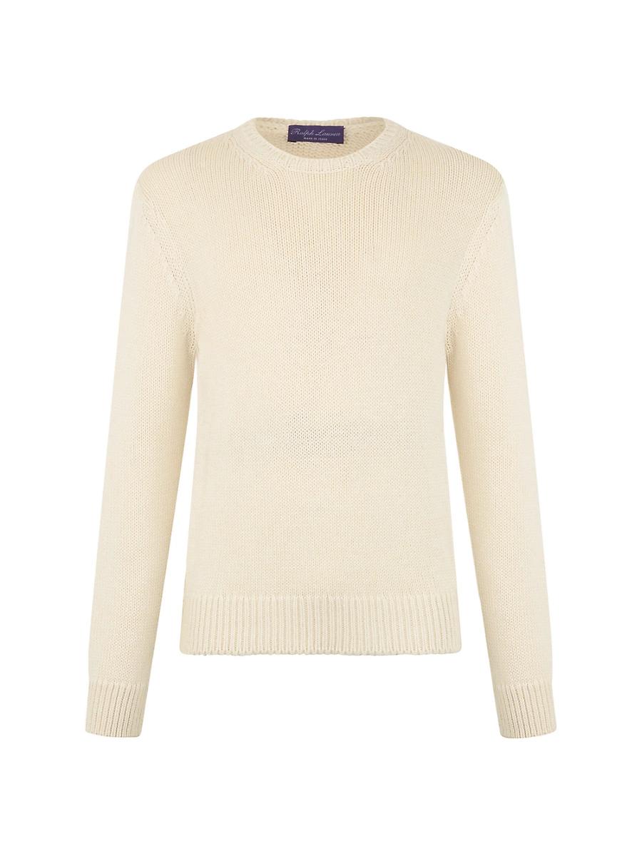 Mens Cashmere-Blend Crewneck Sweater Product Image