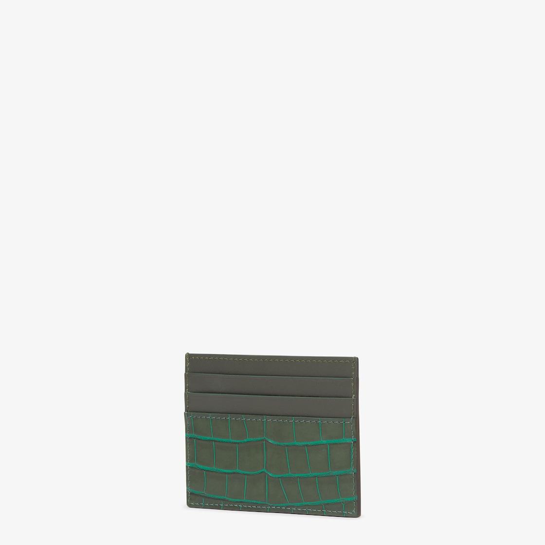 Card holderGradient green alligator card holder Product Image