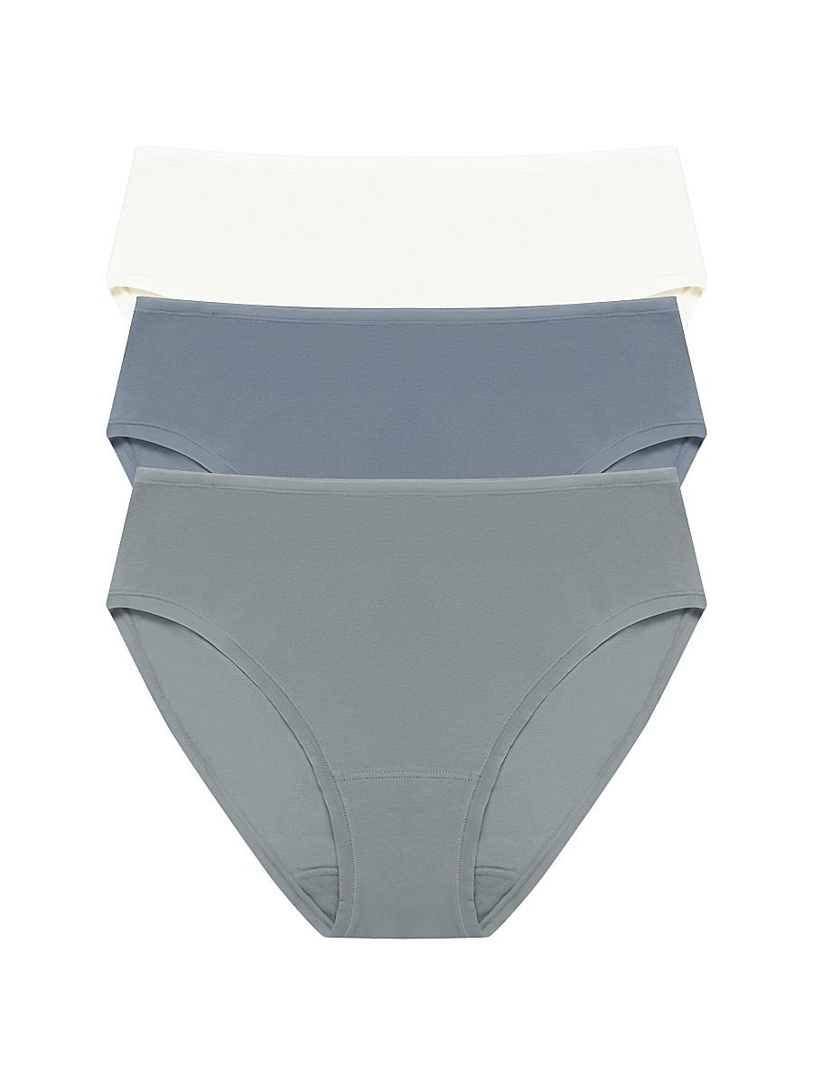 Womens Bliss Bare Cotton Hipster 3-Pack Product Image