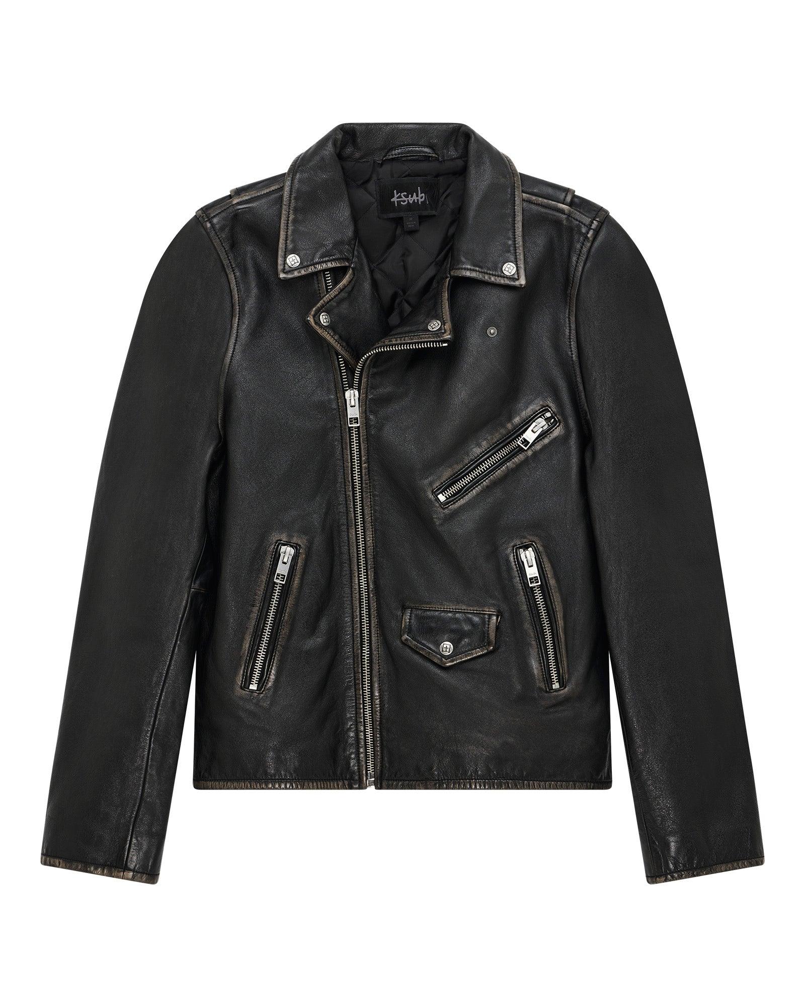 SOTT CAPITOL LEATHER JACKET BLACK Male Product Image