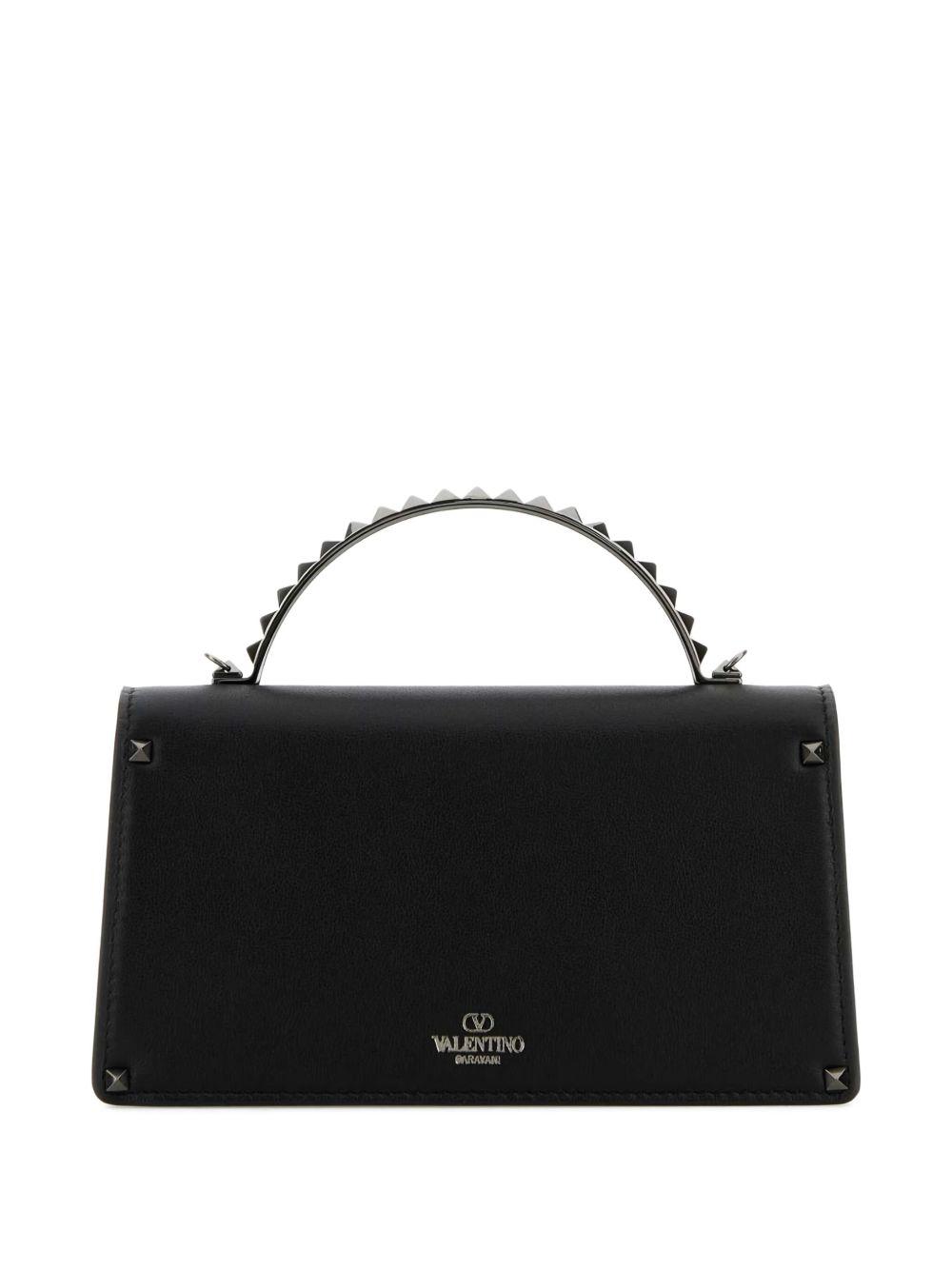 studded leather tote bag Product Image