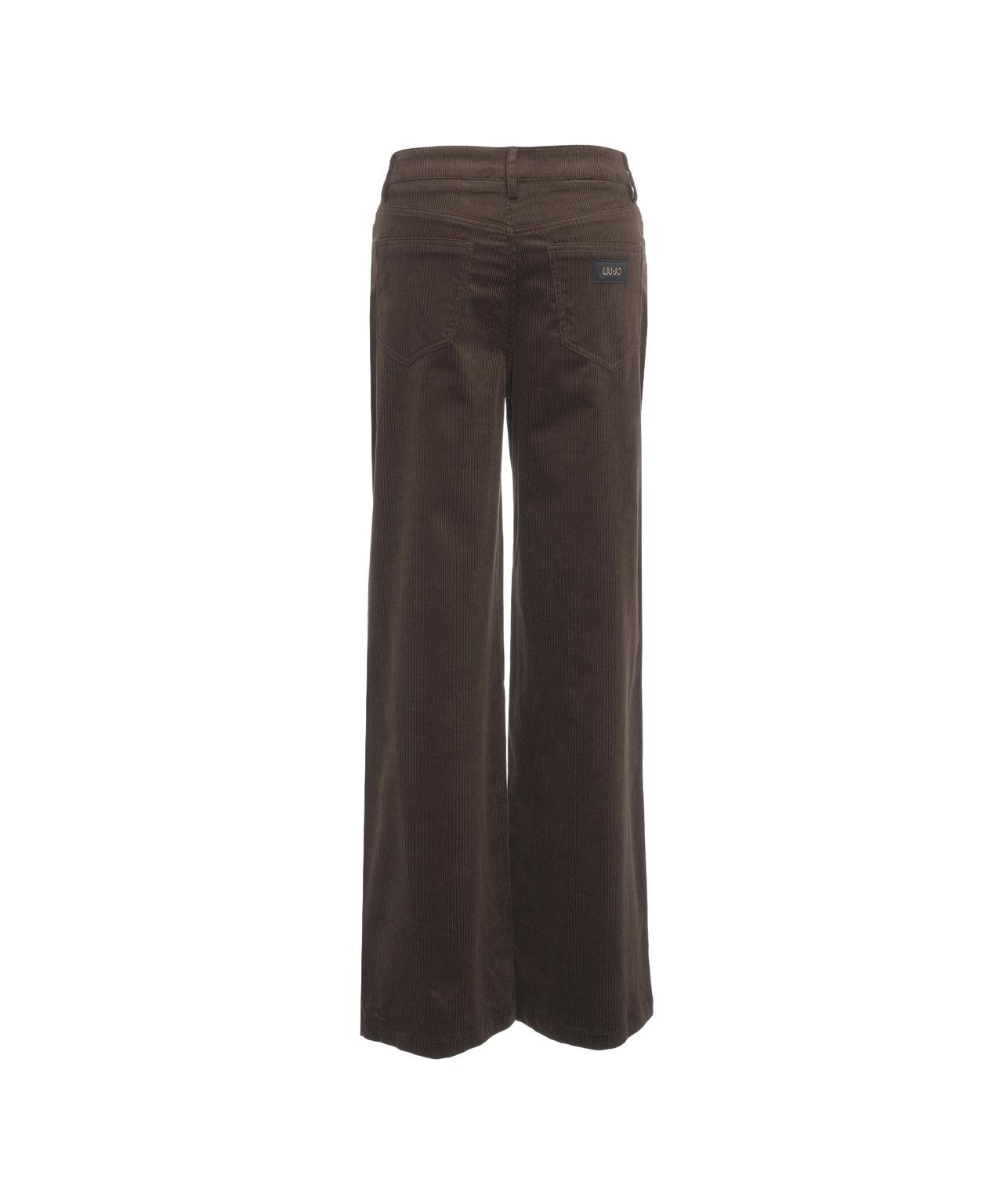 Ribbed palazzo trousers Product Image