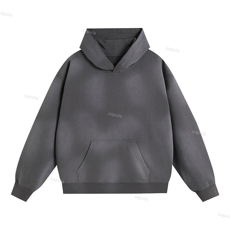 Men's Oversized Relaxed Graphic Vintage Washed Zip-Up Hoodie Product Image