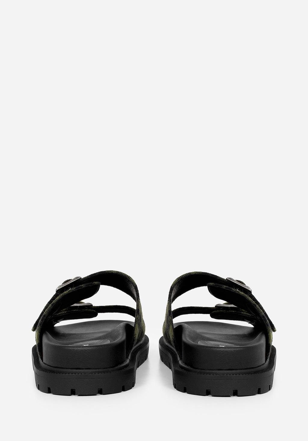 Terra Gingham Buckle Sandals Product Image