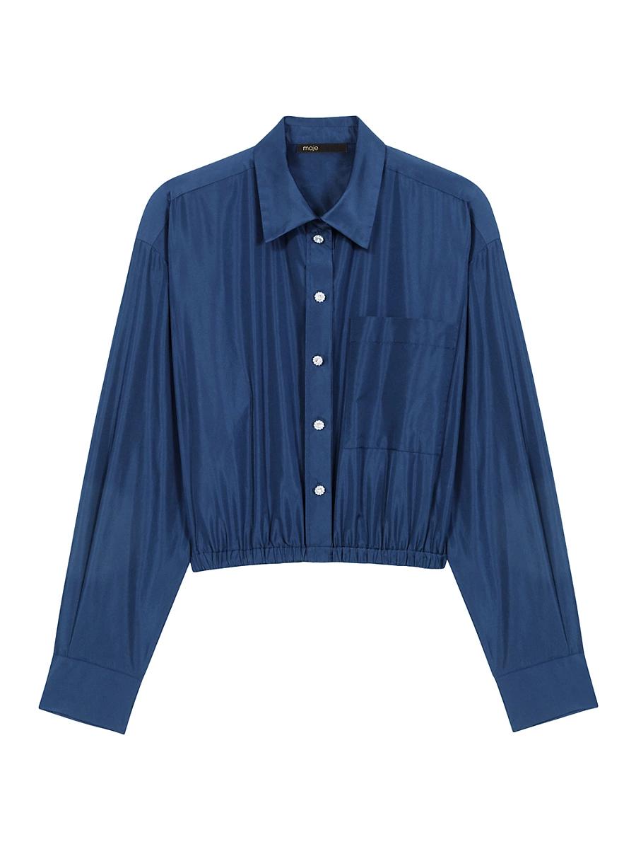 Womens Cropped Shirt Product Image