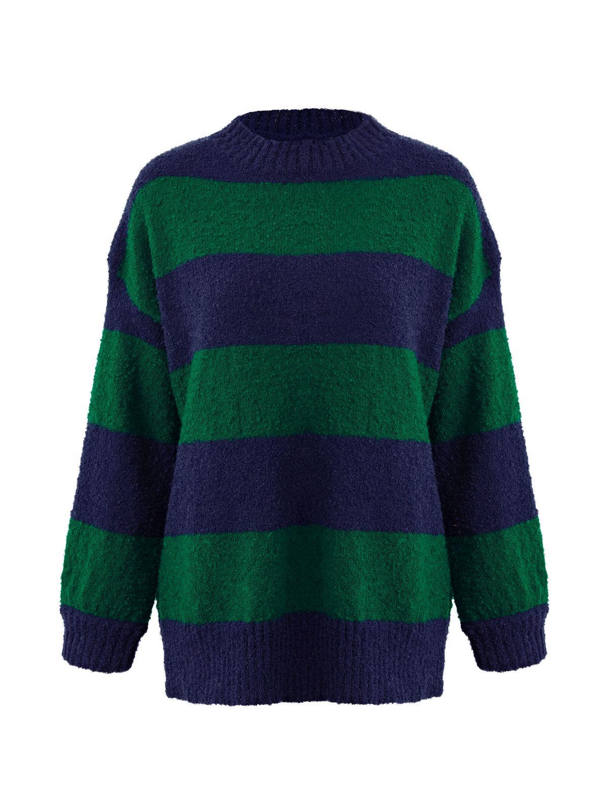 Oversized Stripe Pullover Sweater Product Image