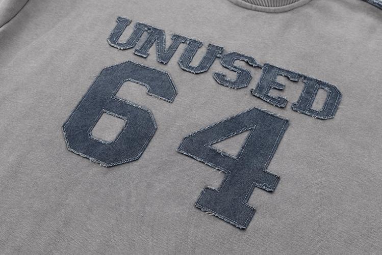 RT No. 11369 GRAY EMBROIDERED PULLOVER SWEATER Product Image