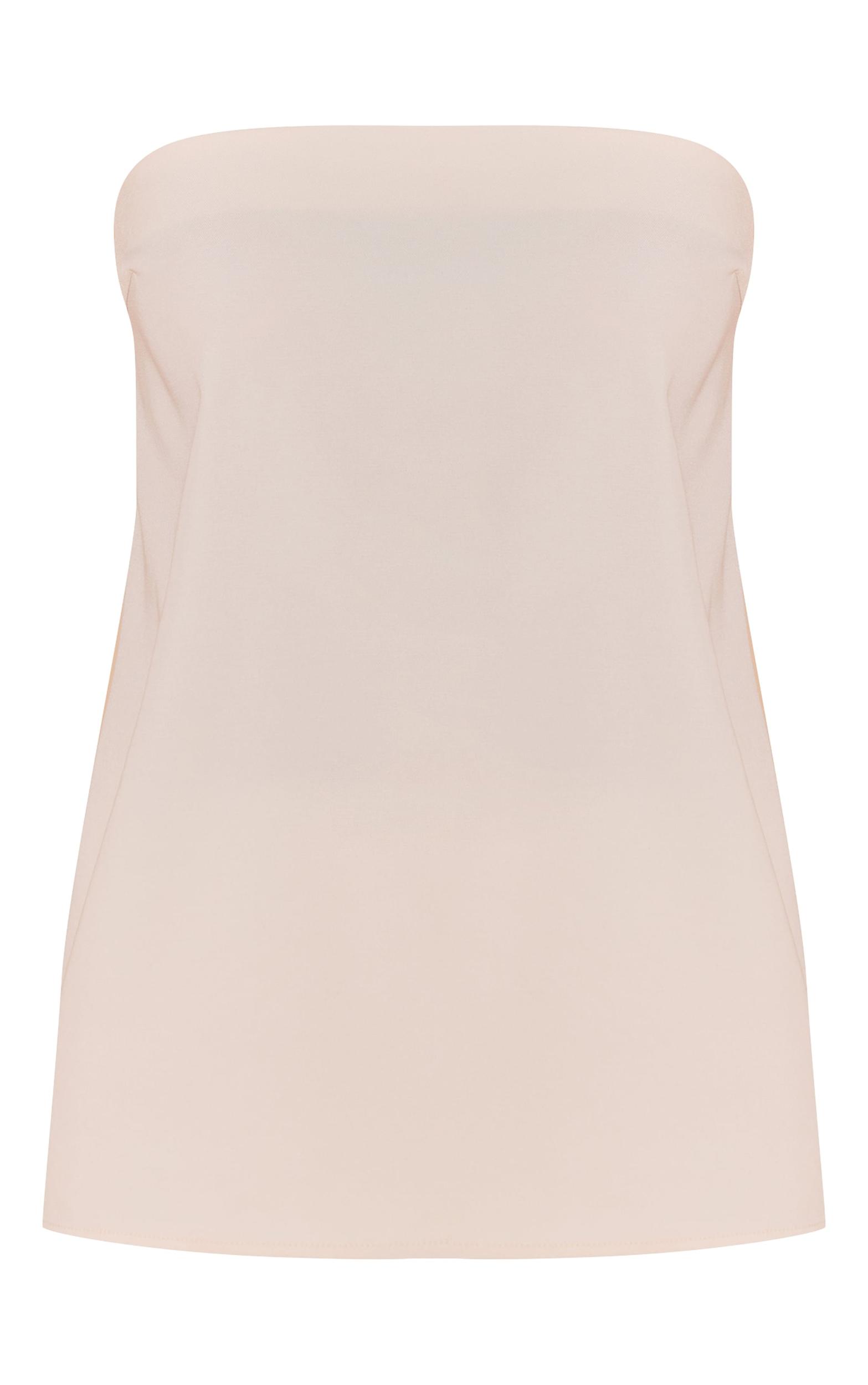 Cream Woven Bandeau Top Product Image