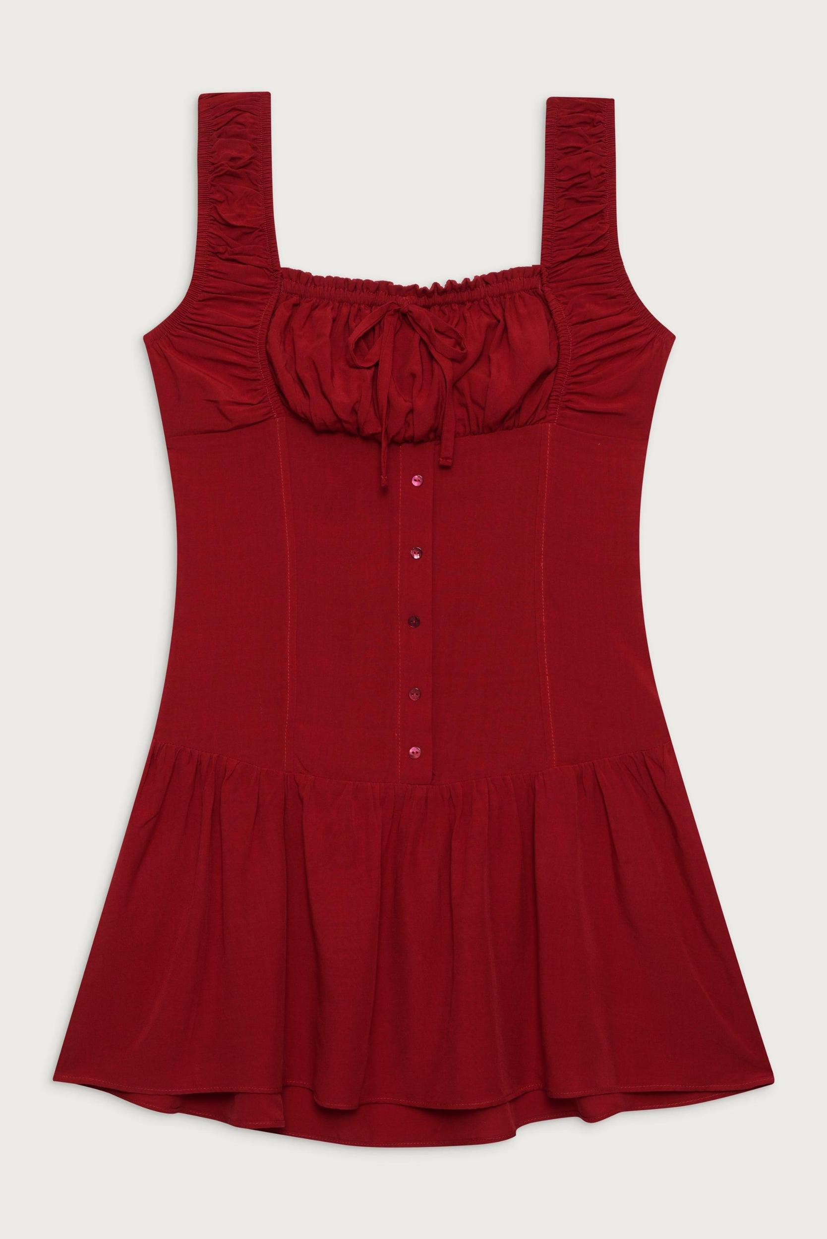 Christa Ruffle Mini Dress - Romance Product Image
