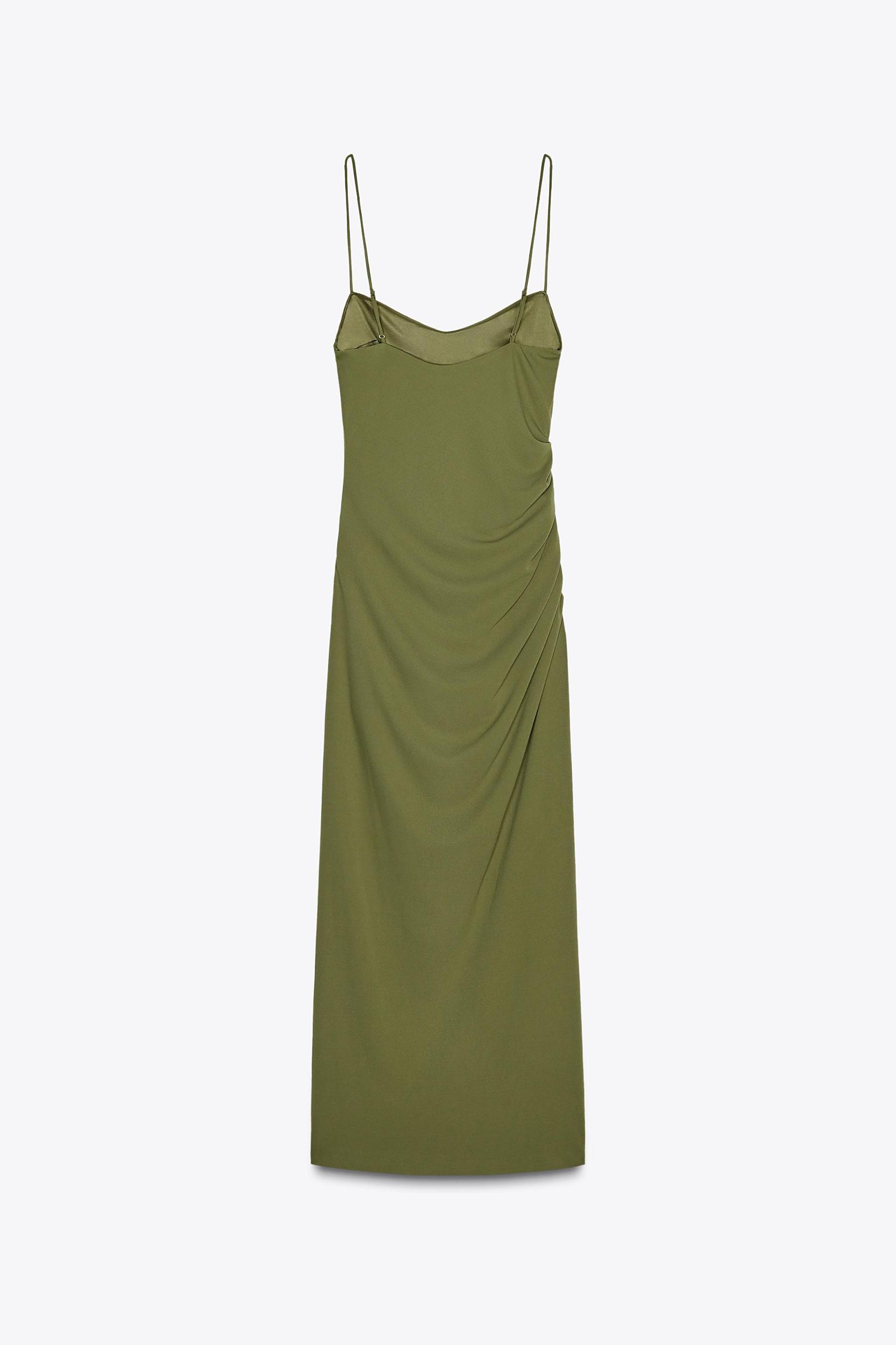 RUCHED MIDI DRESS Product Image
