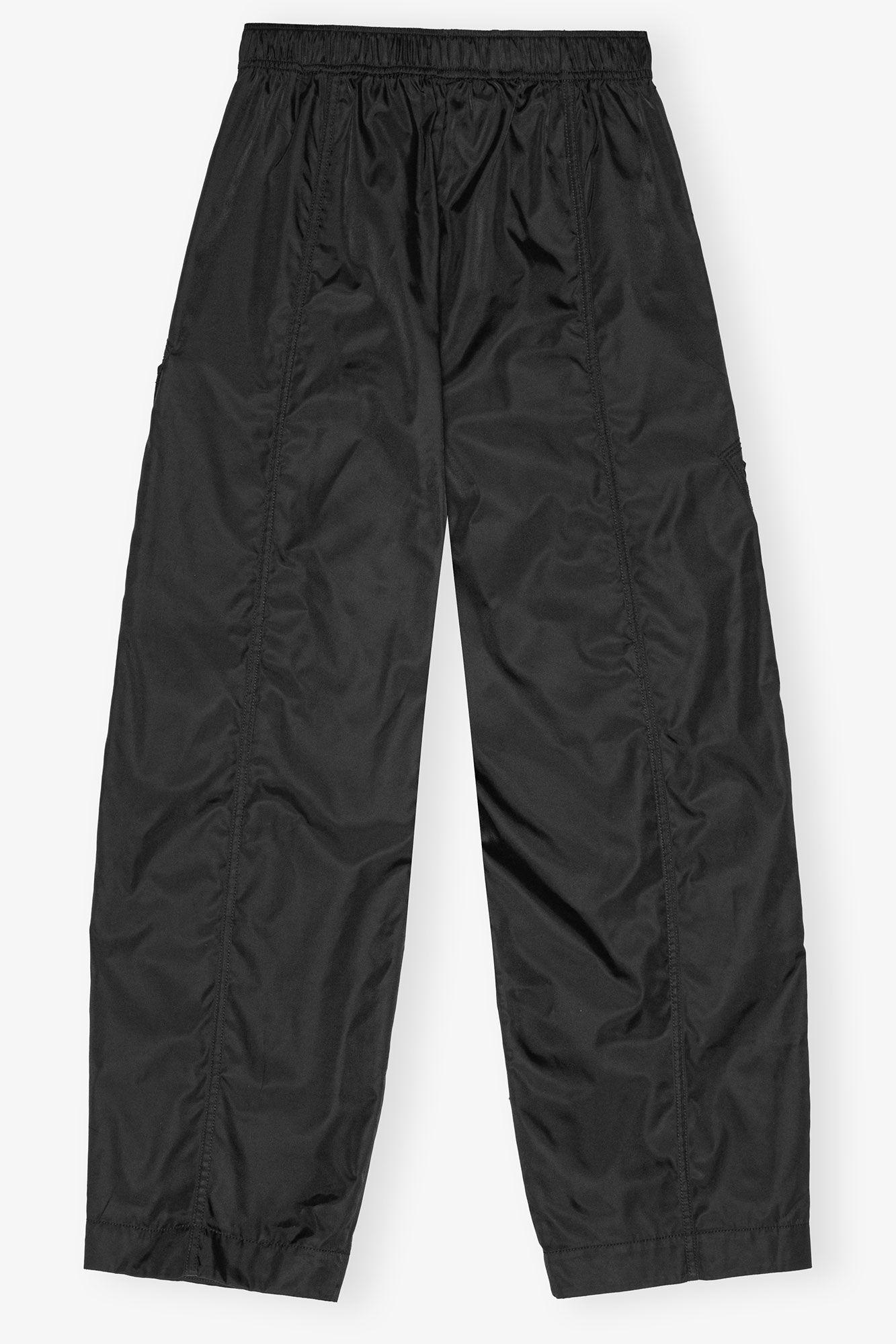Black Nylon Elasticated Pants Product Image