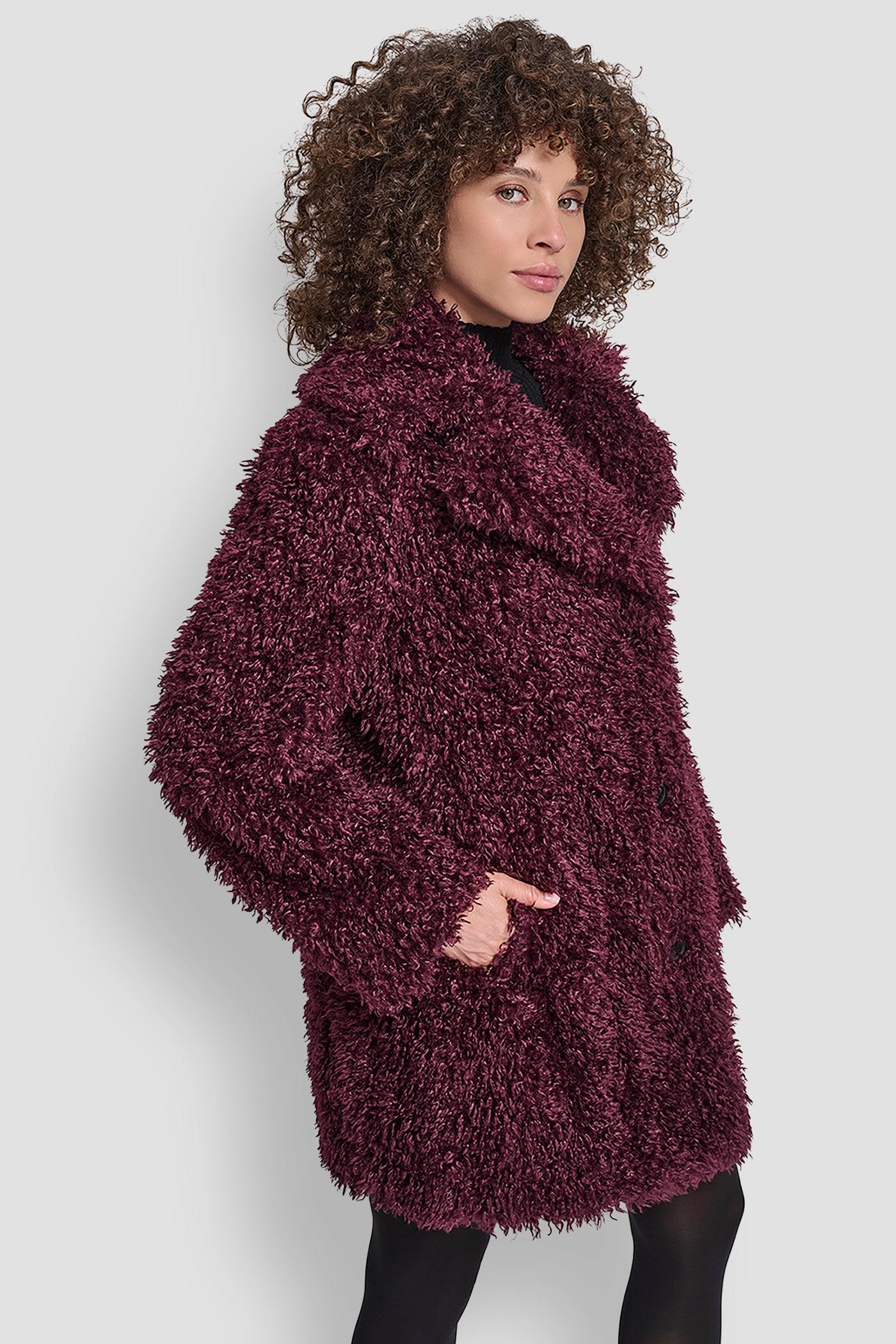 FAUX TEDDY FUR JACKET Product Image