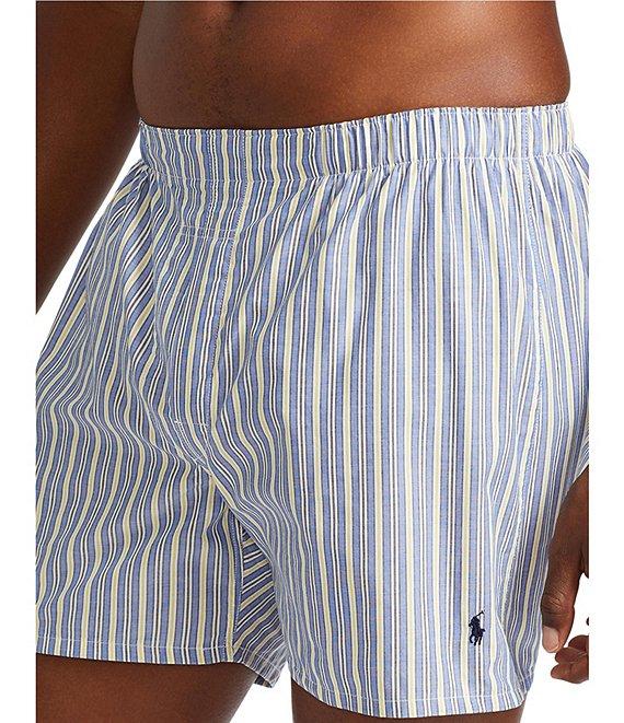 Polo Ralph Lauren Big & Tall Classic-Fit Cotton Woven Assorted Boxers 3-Pack Product Image