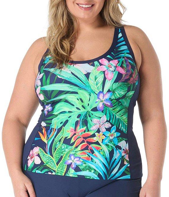 Beach House Plus Size Paloma Beach Solids Blake Adjustable Swim Short Product Image