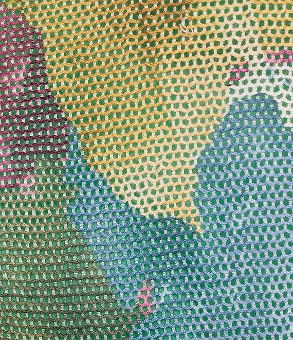 M Made in Italy Printed Boat Neck Long Sleeve Knit Top Product Image